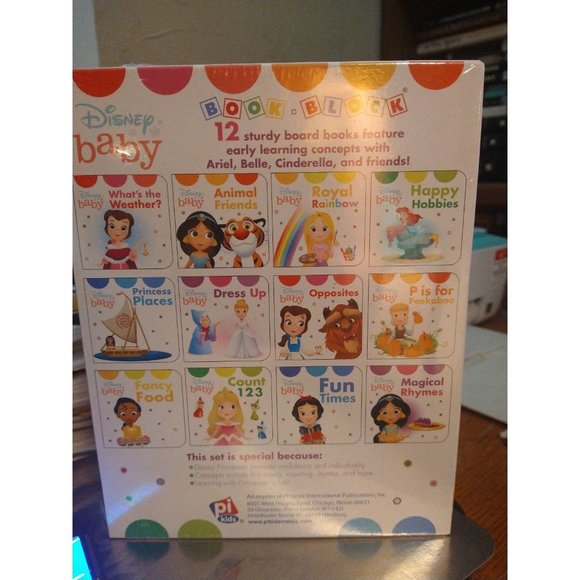 Disney Baby Princess 12 Board Books - Picture 2 of 3